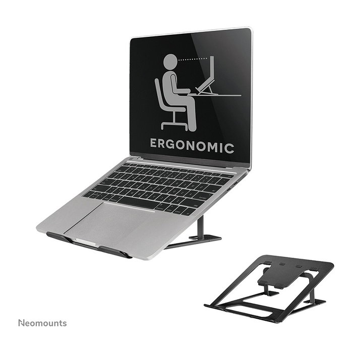 Neomounts NSLS085BLACK Soporte Plegable para Portátiles de 10-17 pulgadas, Negro