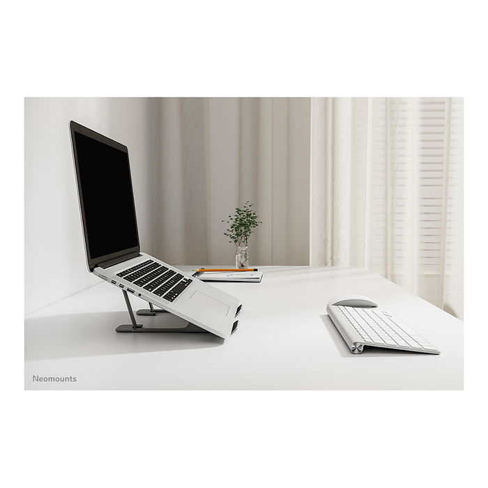 Newstar NSLS085GREY Soporte para Portátil Plegable, Color Gris, Capacidad 5 kg