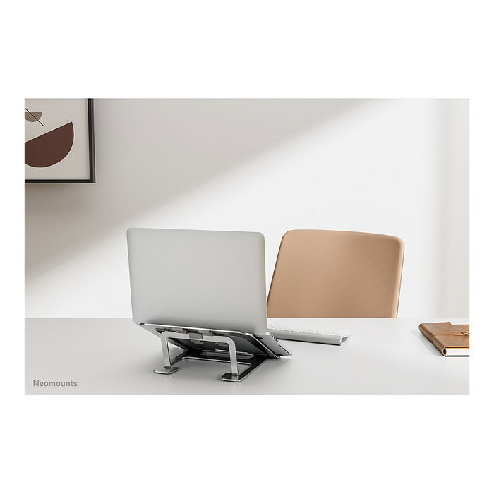 Newstar NSLS085SILVER Soportes Falta para Laptop, Neomounts, Acero con Recubrimiento en Polvo, Soporte de 5 kg, Plata