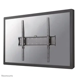 Neomounts FPMA-W300BLACK Soporte de Pared Fijo para TV hasta 55" (32"-55"), VESA 200x200 a 400x400, Negro, con Nivel de Burbuja, Profundidad 2.7 cm, Capacidad 40 kg