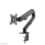 Neomounts FPMA-D650DBLACK Soporte de Monitor para Escritorio, 7 kg, 17-27", Ajuste de Altura con Gas, Inclinación, Rotación 360°, Giro, VESA 100x100/75x75, Gestión de Cables, Negro