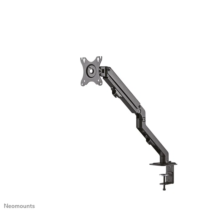 Neomounts FPMA-D650DBLACK Soporte de Monitor para Escritorio, 7 kg, 17-27", Ajuste de Altura con Gas, Inclinación, Rotación 360°, Giro, VESA 100x100/75x75, Gestión de Cables, Negro