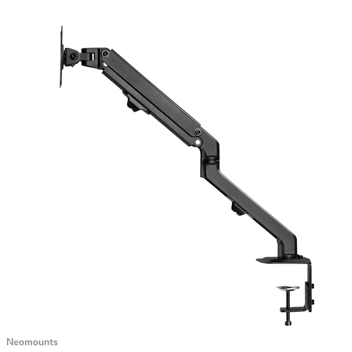 Neomounts FPMA-D650DBLACK Soporte de Monitor para Escritorio, 7 kg, 17-27", Ajuste de Altura con Gas, Inclinación, Rotación 360°, Giro, VESA 100x100/75x75, Gestión de Cables, Negro