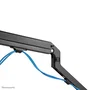 Neomounts FPMA-D650DBLACK Soporte de Monitor para Escritorio, 7 kg, 17-27", Ajuste de Altura con Gas, Inclinación, Rotación 360°, Giro, VESA 100x100/75x75, Gestión de Cables, Negro