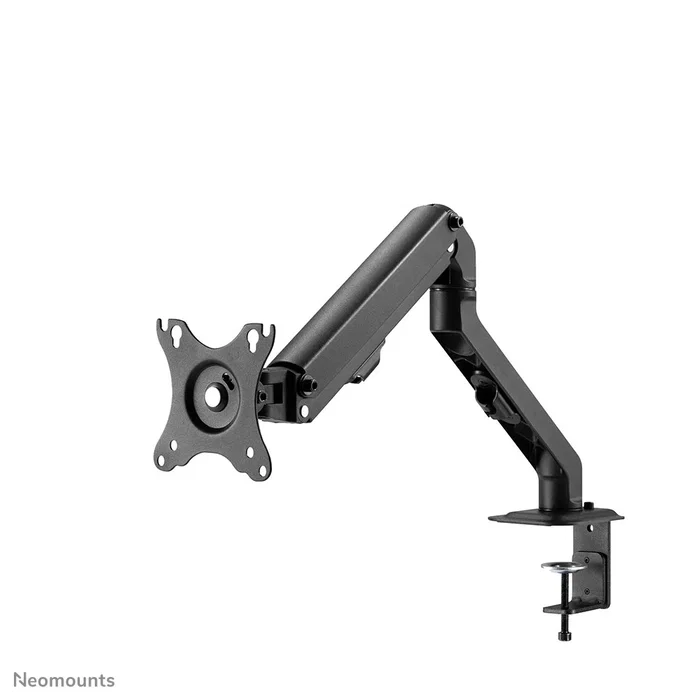 Neomounts FPMA-D650DBLACK Soporte de Monitor para Escritorio, 7 kg, 17-27", Ajuste de Altura con Gas, Inclinación, Rotación 360°, Giro, VESA 100x100/75x75, Gestión de Cables, Negro
