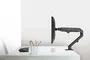 Neomounts FPMA-D650DBLACK Soporte de Monitor para Escritorio, 7 kg, 17-27", Ajuste de Altura con Gas, Inclinación, Rotación 360°, Giro, VESA 100x100/75x75, Gestión de Cables, Negro