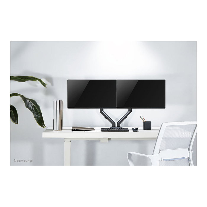 Neomounts FPMA-D650DBLACK Soporte de Mesa para 2 Monitor - Negro