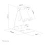 Newstar Neomounts DS10-160SL1 Soporte Plegable Plata