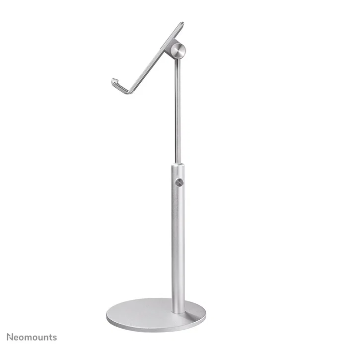Neomounts DS10-200SL1 Soporte de Escritorio para Teléfono Móvil/Smartphone hasta 7", Ajustable en Altura e Inclinación (180°), Plata