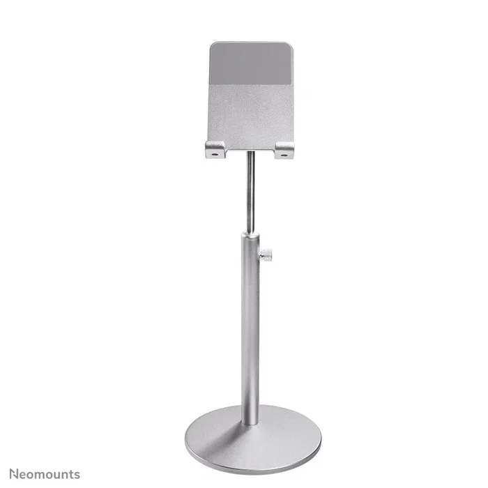 Neomounts DS10-200SL1 Soporte de Escritorio para Teléfono Móvil/Smartphone hasta 7", Ajustable en Altura e Inclinación (180°), Plata
