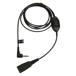Jabra 8735-019 Cable QD a 3.5mm Klinke 1.5 m Negro
