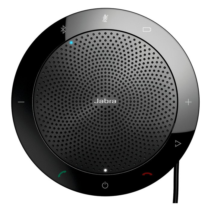 Jabra Speak 510+ Altavoz conferencias USB/Bluetooth, Negro, universal, certificado Cisco/Avaya/Siemens, omnidireccional, 15h batería
