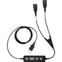 Jabra Link 265 Cable de formación USB a 2 x QD, Negro