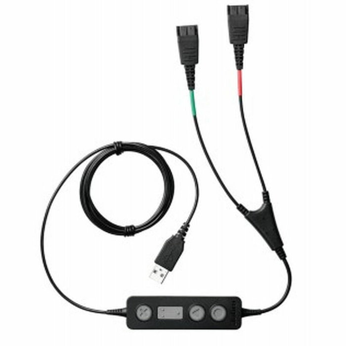 Jabra Link 265 Cable de formación USB a 2 x QD, Negro