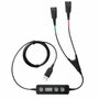 Jabra Link 265 Cable de formación USB a 2 x QD, Negro
