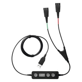 Jabra Link 265 Cable de Audio USB a 2x QD Negro