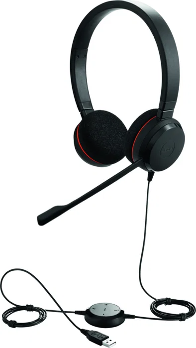 Jabra Evolve 20 MS Stereo Auriculares USB Tipo A Negro