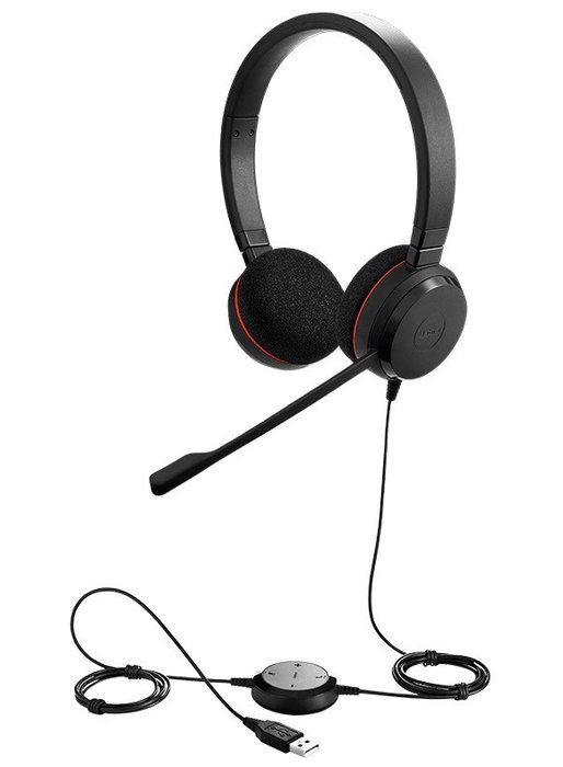 Jabra Evolve 20 MS Stereo Auriculares USB Tipo A Negro