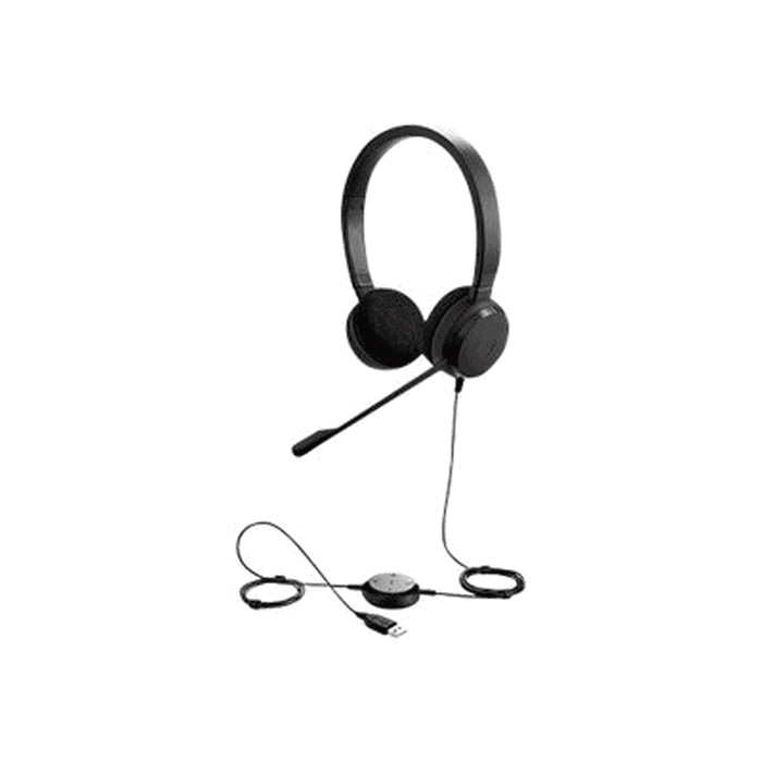 Jabra Evolve 20 MS Stereo Auriculares USB Tipo A Negro