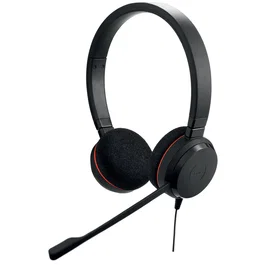 Jabra Evolve 20 Auriculares de Diadema para Oficina USB con Control de Llamadas, Negro - Certificado para Skype Empresarial y Cisco