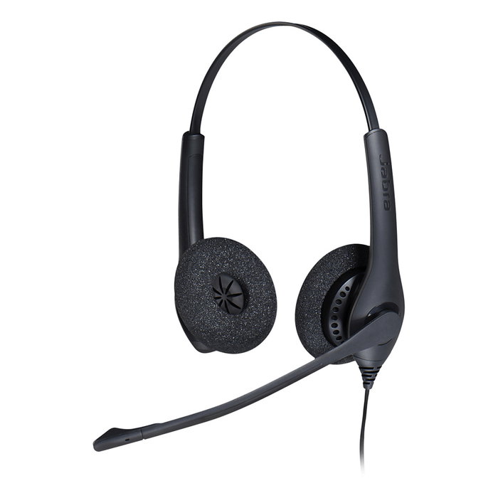 Jabra BIZ 1500 Duo NC Auriculares Diadema USB para Oficina con Cancelación de Ruido, Micrófono Boom Plegable y Mudo, Negro