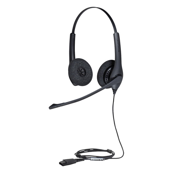 Jabra BIZ 1500 Duo Auricular Binaural Negro con Conexión QD Jabra BIZ 1500 Duo Auricular Binaural Negro con Conexión QD