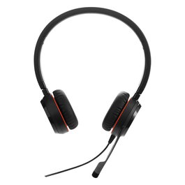 Jabra Evolve 20 Special Edition - Auriculares Diadema Alámbricos USB con Imitación Piel para Oficina/Call Center - Negro