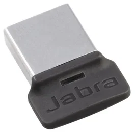 Jabra Adaptador USB Link 370 14208-07 para Auriculares y Altavoces Bluetooth 4.2, Rango hasta 30m, Plug and Play, Negro/Plata
