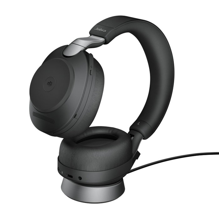 Jabra Evolve2 85 MS Stereo con Base de Carga, Negro