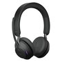 Jabra Evolve2 65 Auriculares Inalámbricos Diadema Stereo MS con Link 380 USB-C, Negro, Compatibles con Microsoft Teams, Bluetooth 5.0, 24h Batería