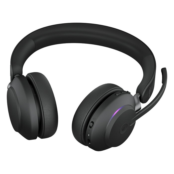 Jabra Evolve2 65 Auriculares Inalámbricos Diadema Stereo MS con Link 380 USB-C, Negro, Compatibles con Microsoft Teams, Bluetooth 5.0, 24h Batería