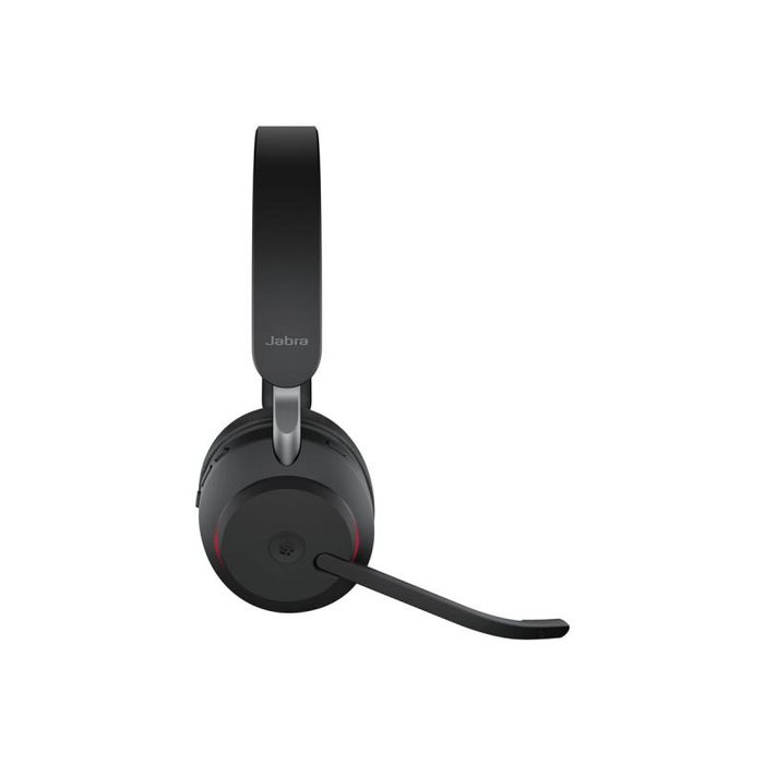 Jabra Evolve2 65 MS Stereo con Ladestation y Link 380 USB-C, Negro