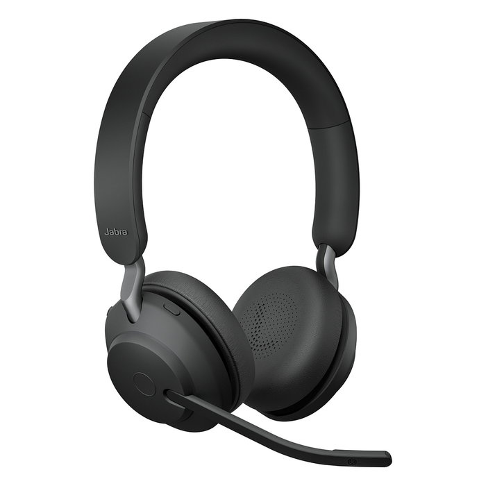 Jabra Evolve2 65 Stereo UC + Link 380 USB-C Auriculares Diadema Bluetooth 5.0 Inalámbricos para Oficina Negro