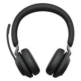 Jabra Evolve2 65 Stereo UC + Link 380 USB-C Auriculares Diadema Bluetooth 5.0 Inalámbricos para Oficina Negro