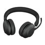Jabra Evolve2 65 Auriculares Inalámbricos para Oficina, Unified Communication, Cancelación de Ruido Pasiva, Batería 37h, Negro, Link380c
