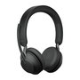 Jabra Evolve2 65 Auriculares Inalámbricos para Oficina, Unified Communication, Cancelación de Ruido Pasiva, Batería 37h, Negro, Link380c