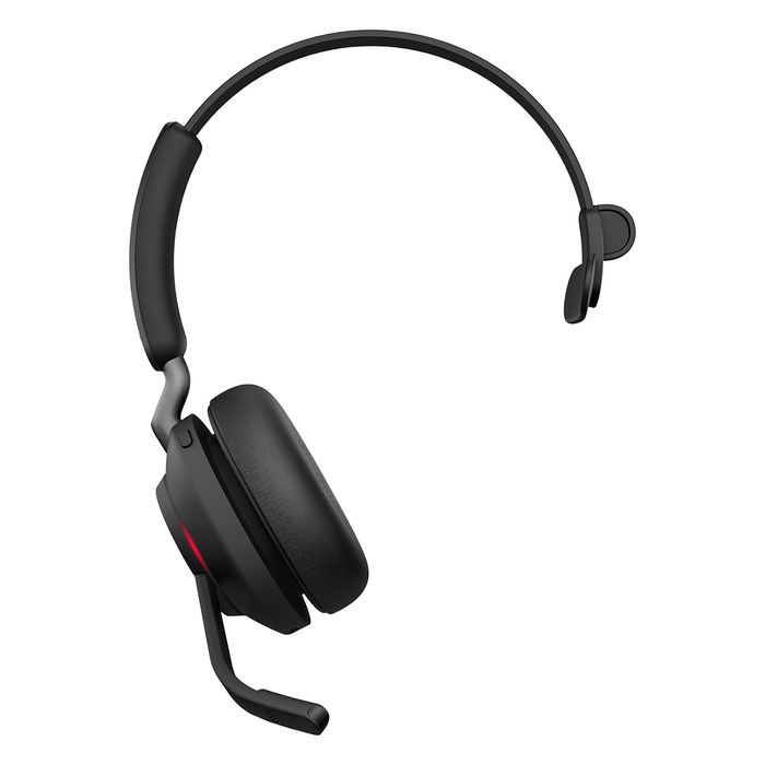 Jabra Evolve2 65 Mono Auriculares Diadema Inalámbricos Bluetooth 5.0 para Oficina con Micrófono Boom y Link 380a, Negro - Certificado para Microsoft Teams, Zoom