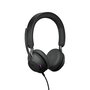 Jabra Evolve2 40 Auriculares Diadema Profesionales con Microfono para Oficina, 40mm, Cancelación de Ruido Pasiva, 3 Micrófonos, Certificado Microsoft Teams, USB-A/USB-C