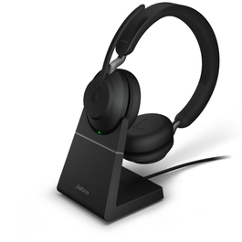 Jabra Evolve2 65 Stereo UC con Base de Carga, Negro