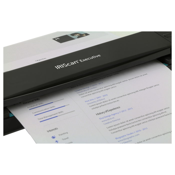 IRIS IRIScan Executive 4 Scanner Duplex A4 600 dpi USB, con Software Readiris, para Windows, Negro