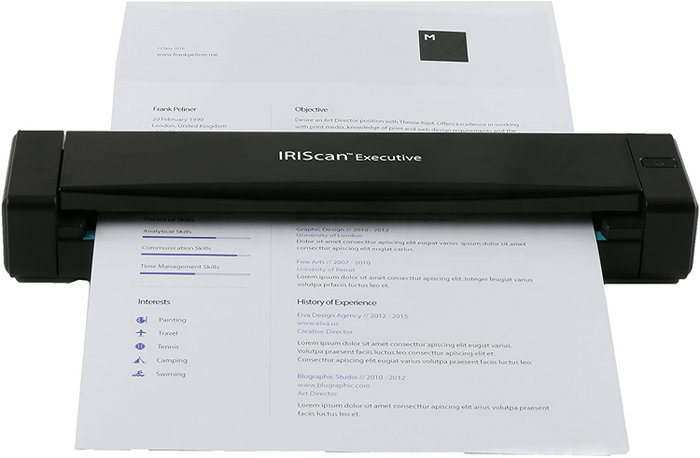 IRIS IRIScan Executive 4 Escáner Portátil Dúplex Negro IRIS IRIScan Executive 4 Escáner Portátil Dúplex Negro