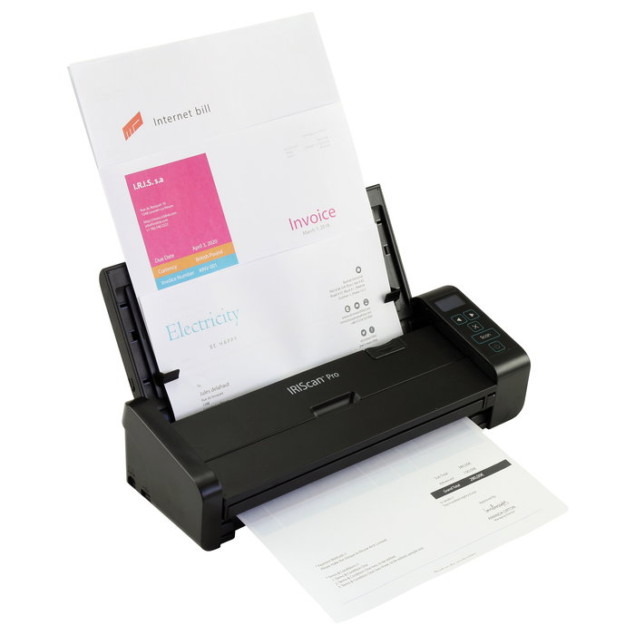 I.R.I.S. IRIScan Pro 5 - Escáner de documentos A4 con alimentador automático ADF, USB 2.0, 600 DPI, color, duplex, hasta 46 ipm, para Windows/Mac