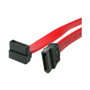 Startech SATA18RA1 Cable de datos SATA III acodado de 0,457 m, Rojo