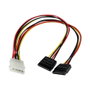 Startechcom Adaptador Cable Divisor de Alimentación LP4 a 2x SATA