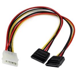 StarTech.com Adaptador Cable Divisor Molex 4 Pines a SATA - 2x Hembra SATA y 1x Macho LP4 0,304 m