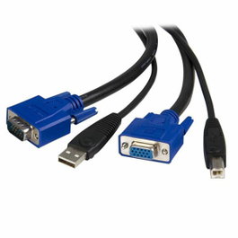 StarTech.com Cable KVM VGA y USB de 1,8 m SVUSB2N1_6 Negro