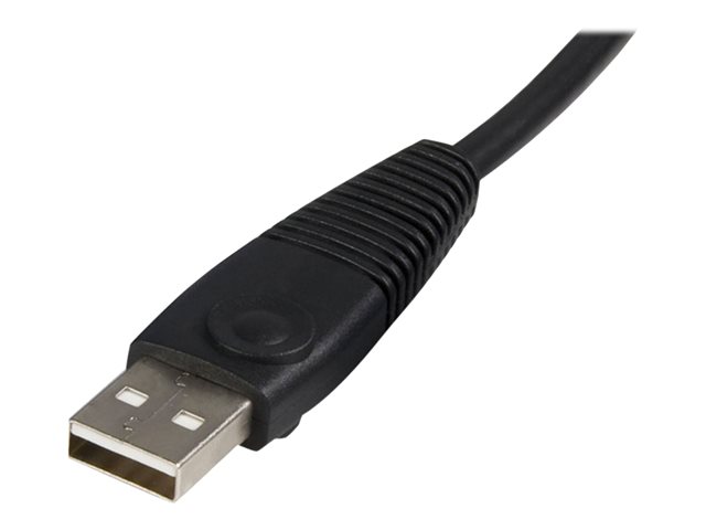 StarTech Cable KVM 2 en 1 VGA USB de 1,8 m - Cable para Consola KVM con Conectores USB A/B y HD15, Compatible con Modelos RKCOND17HD, SV231USBGB