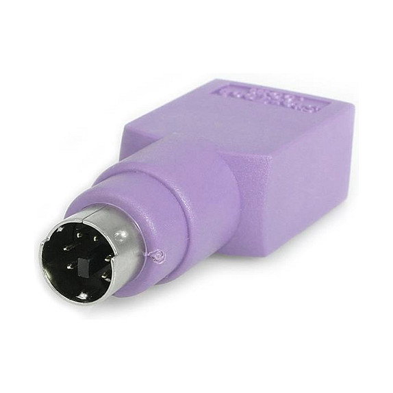 StarTech.com Adaptador de Teclado o Ratón USB a PS/2 Mini-DIN Violeta StarTech.com Adaptador de Teclado o Ratón USB a PS/2 Mini-DIN Violeta