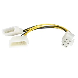 StarTech.com LP4PCIEXADAP Cable Adaptador de Alimentación de LP4 a PCI Express 6 pines 15 cm
