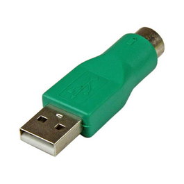 StarTech Adaptador de Ratón PS/2 a USB - Macho USB A a Hembra PS/2 - Color Verde - Conector Chapado en Níquel - Referencia GC46MF